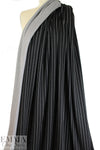 Italian yarn-dyed black/white pinstripe doubleknit 1.66 yd