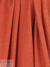 NY designer wool/visc. herringbone doubleknit - red/orange