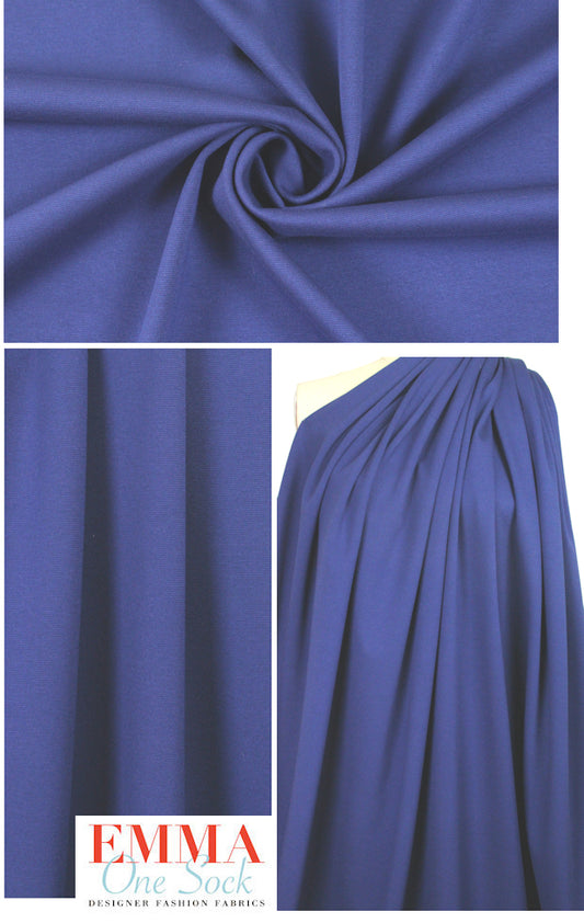 NY designer viscose blend doubleknit - navy