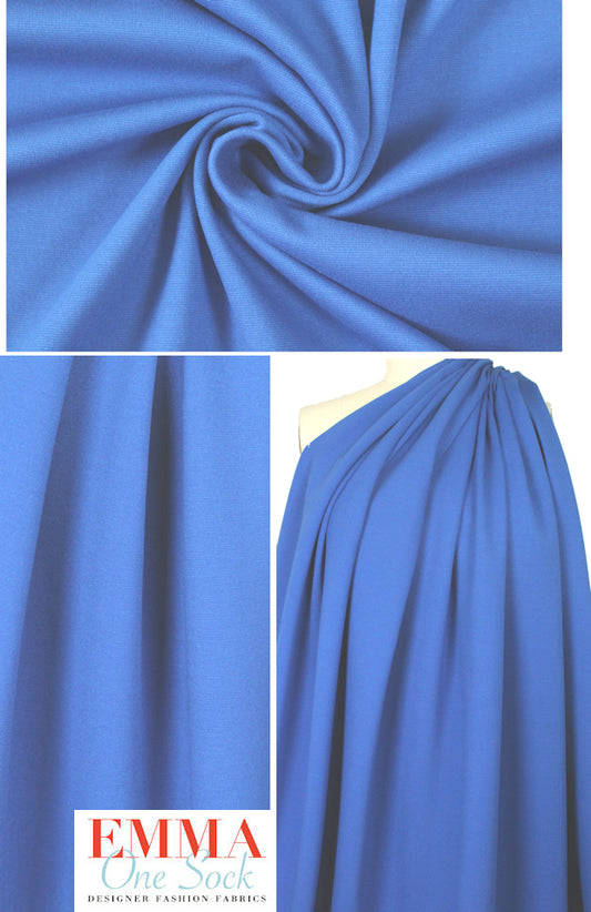 NY designer viscose blend doubleknit - royal 2 yd