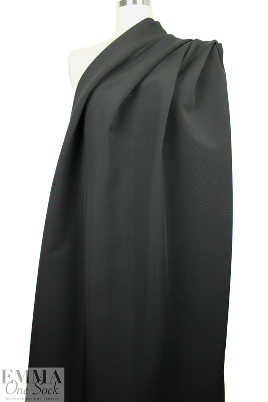Italian substantial hi-tech doubleknit - black