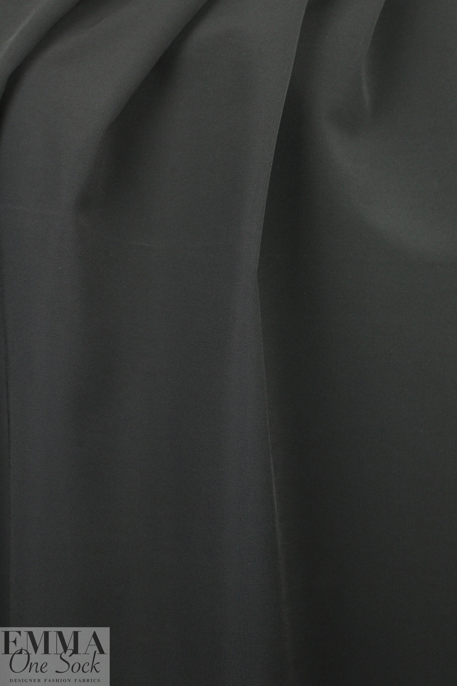Italian substantial hi-tech doubleknit - black 1.125 yds