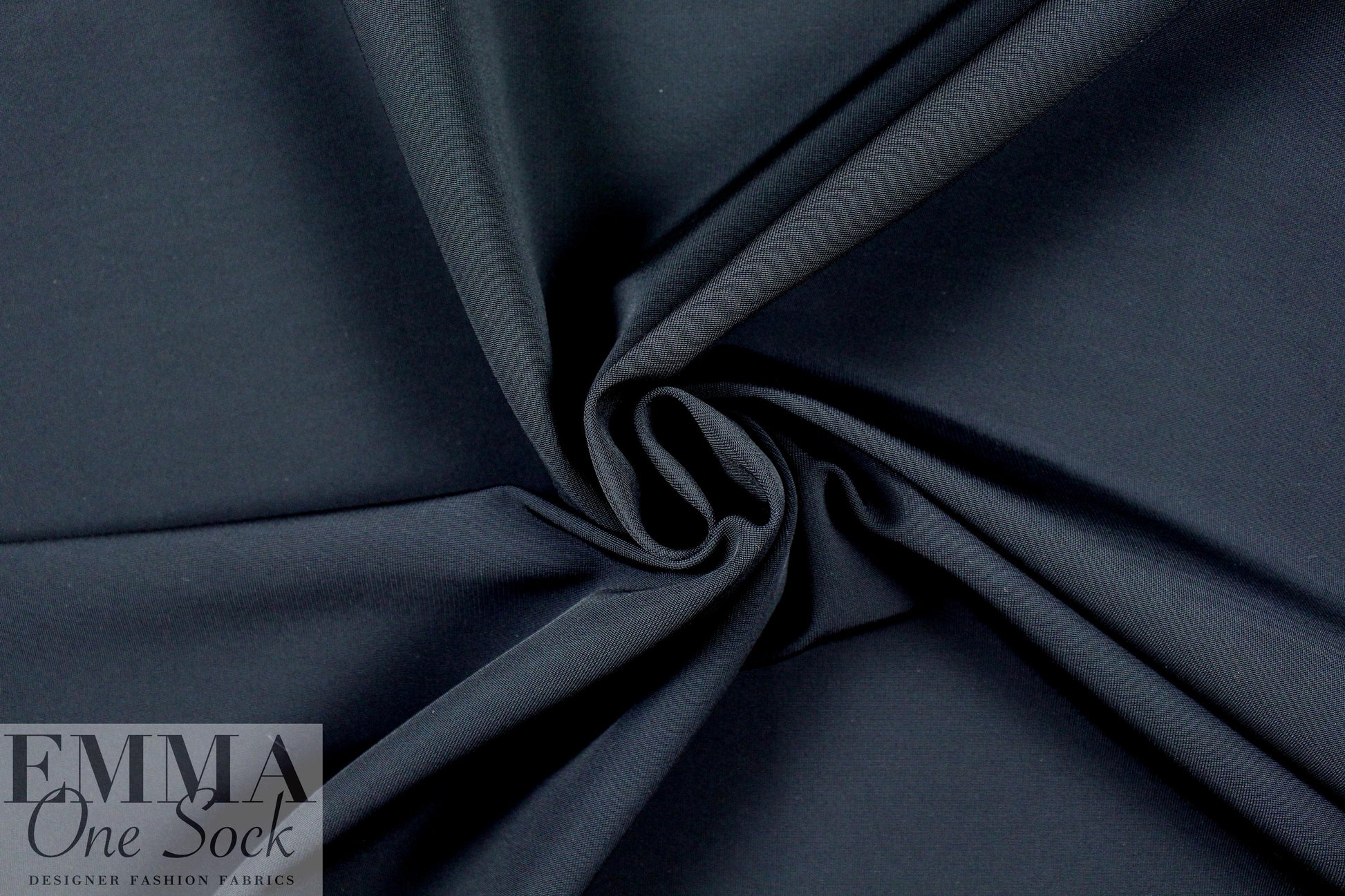Italian substantial hi-tech doubleknit - midnight 3 yd