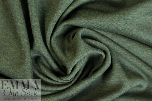 Italian wool doubleknit - woodsy green