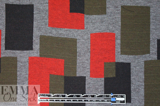 NY designer color block jacquard doubleknit