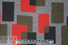 NY designer color block jacquard doubleknit 1.375 yds