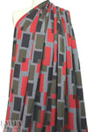 NY designer color block jacquard doubleknit