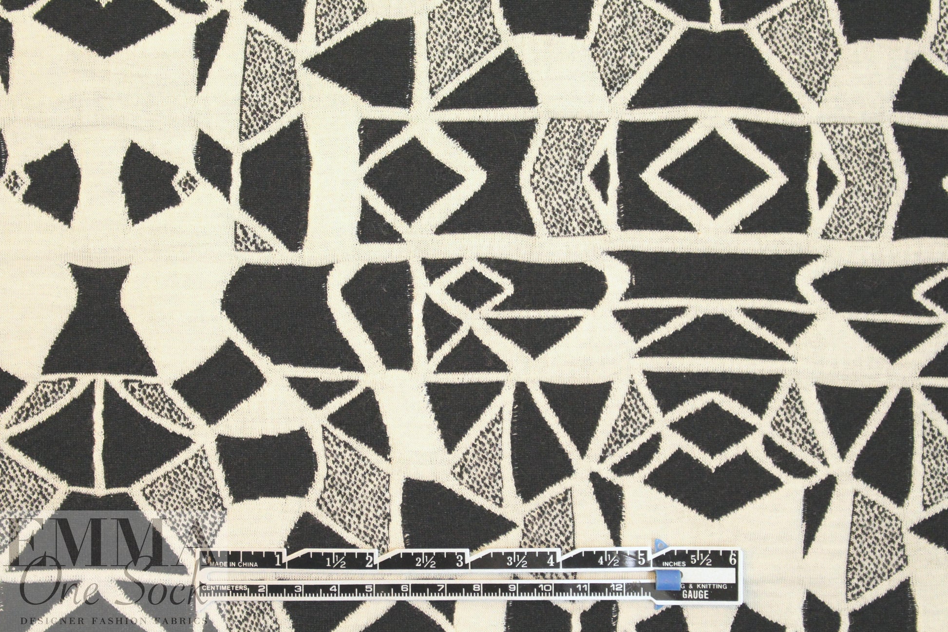 NY designer jacquard doubleknit - primitive graphic