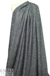NY designer wool herringbone doubleknit - black/white