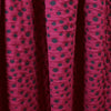 Italian dot yarn dyed jacquard knit - red plum/black 1 yard