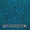 Italian ellipse yarn dyed jacquard knit - teal/black 2.2 yds