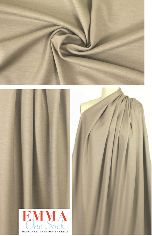 Tah@ri wool blend doubleknit - taupe