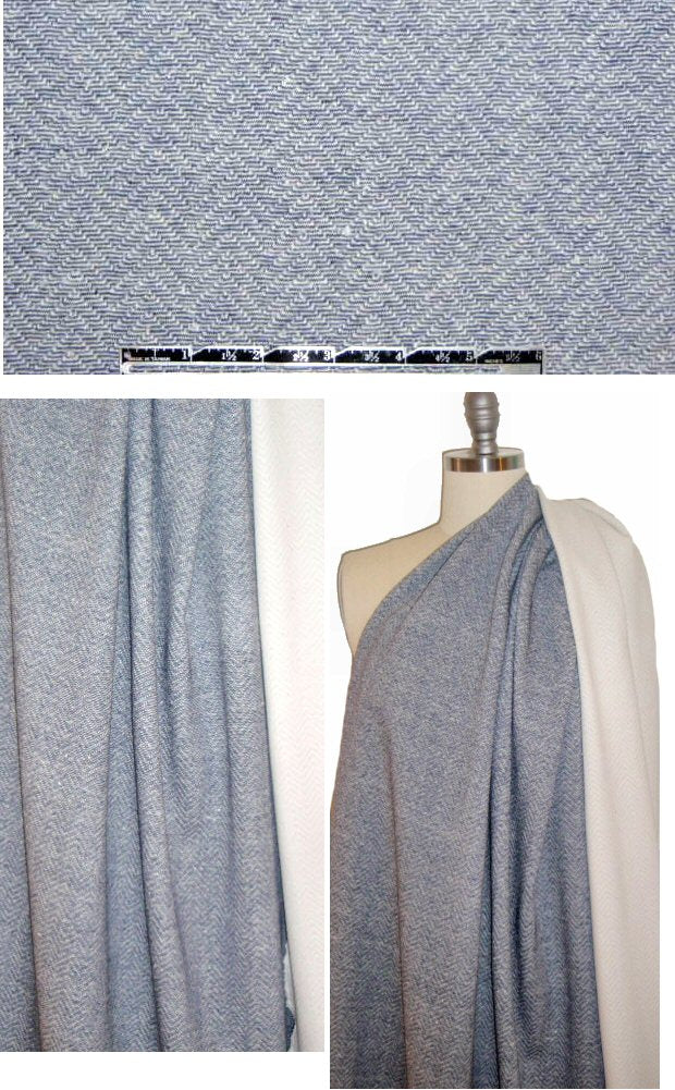 The0ry Italian textured chevron knit - navy/cream
