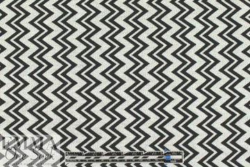 CA designer zigzag jacquard doubleknit - black/white