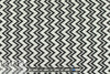 CA designer zigzag jacquard doubleknit - black/white 1.625 yd