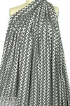 CA designer zigzag jacquard doubleknit - black/white 1.625 yd