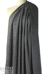 NY designer herringbone doubleknit - black/white