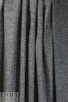 NY designer herringbone doubleknit - black/white