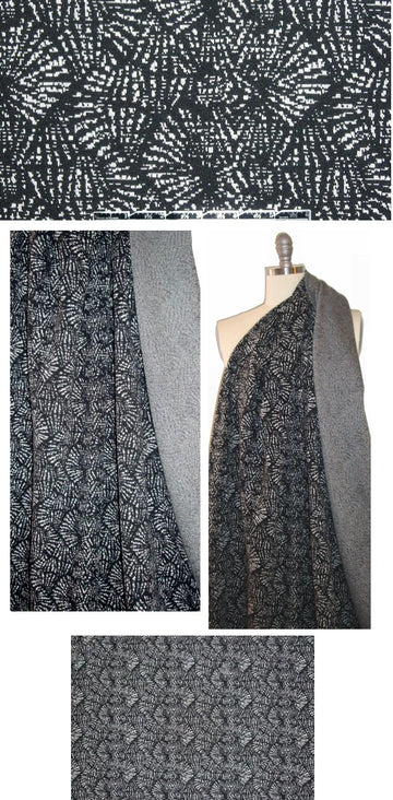 French fan graphic yarn dye doubleknit