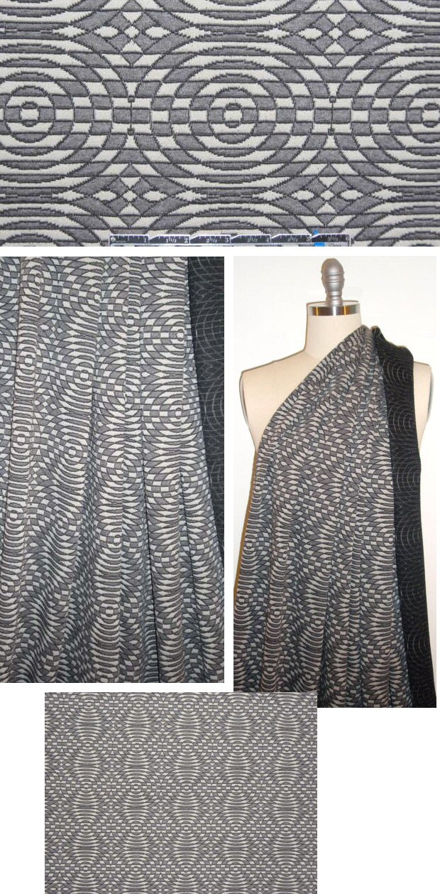 NY designer optical graphic yarn dye doubleknit
