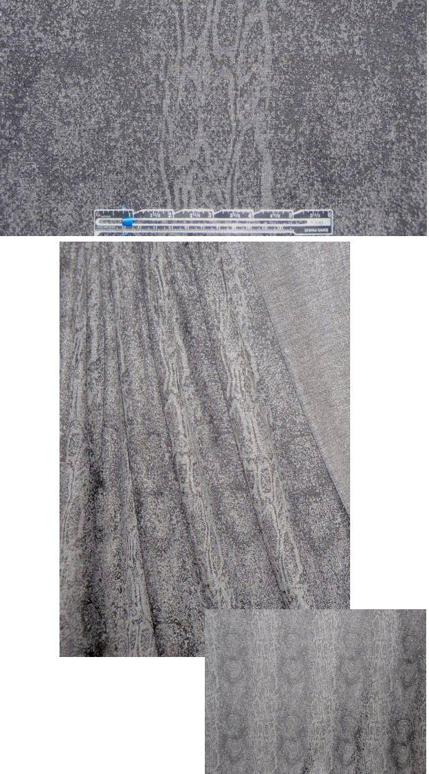 NY designer off black/charcoal python doubleknit