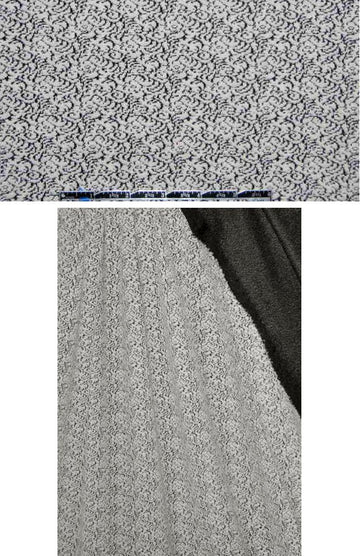 NY designer off-black/natural swirl doubleknit .75 yds