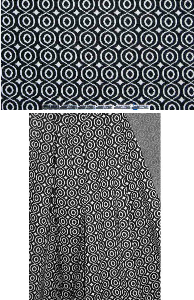 Maggy L0ndon b/w graphic doubleknit 1.25 yds