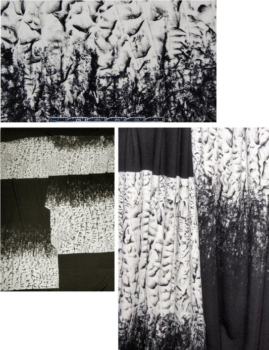 The0ry printed doubleknit panel - 'Poe's Raven'