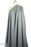Italian wool blend doubleknit - light gray/cobalt/yellow