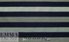 Italian stripe pattern 4-way stretch ponte - navy/taupe/silver