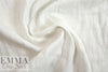 CA designer bohemian linen doublecloth - white