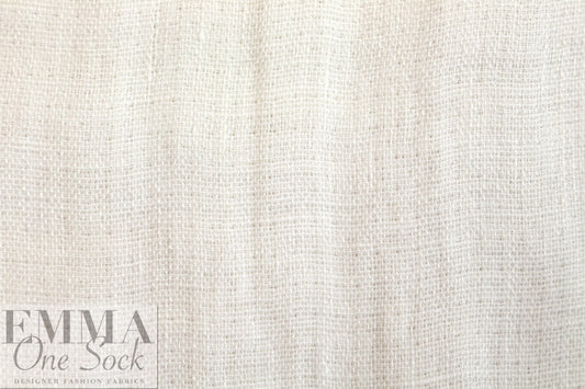 CA designer bohemian linen doublecloth - white