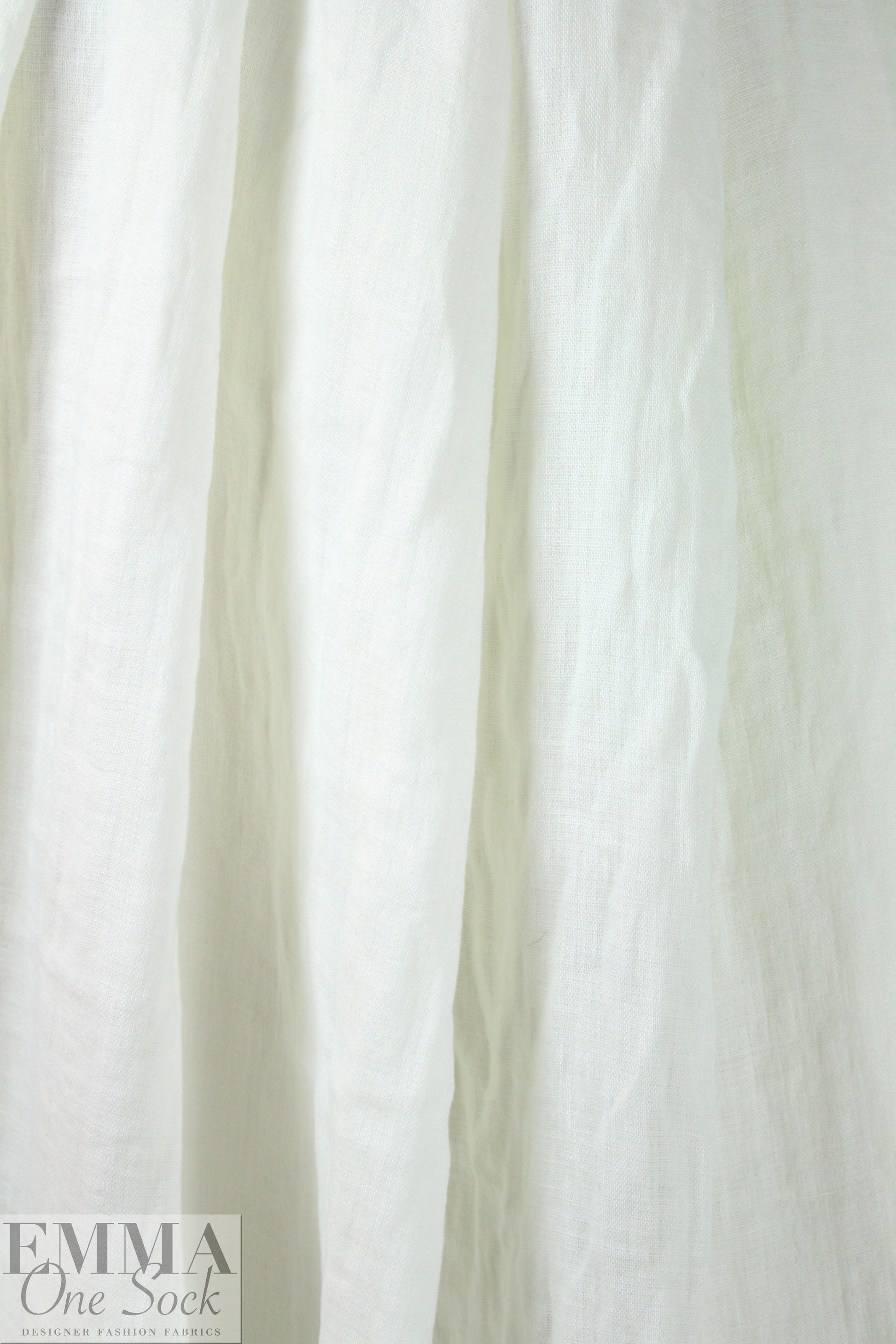 CA designer bohemian linen doublecloth - white