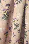 NY designer pansies crepe back satin - dusty blush