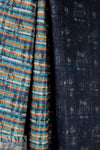 Italian infused plaid reversible coating - cinnamon/teal