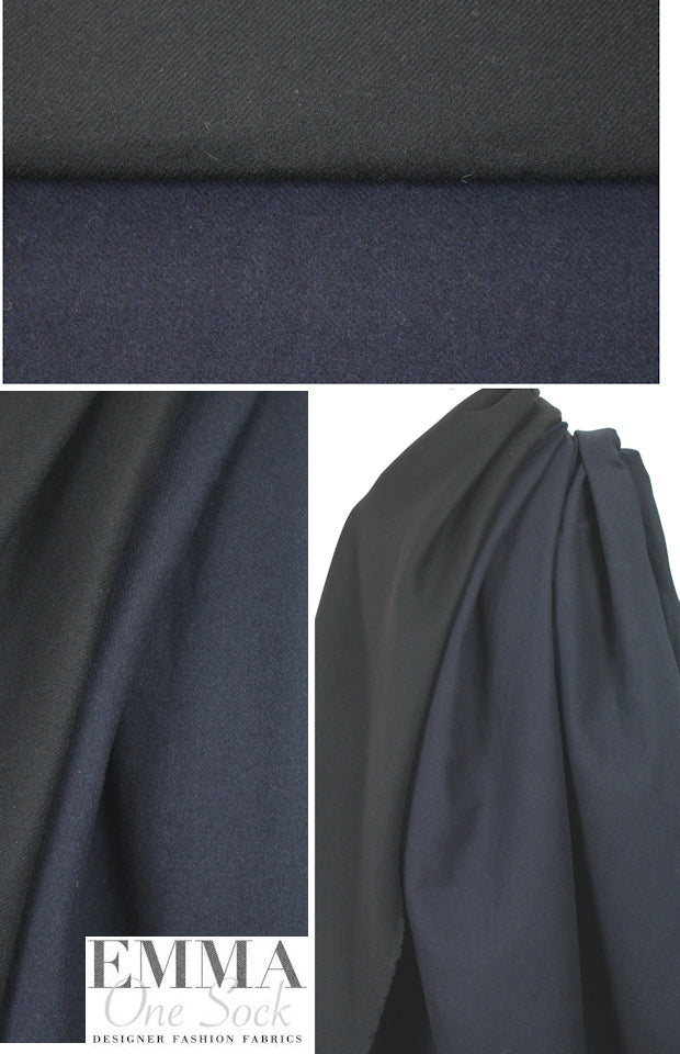 3.1 Phi11ip Lim midnight/black reversible twill wool woven
