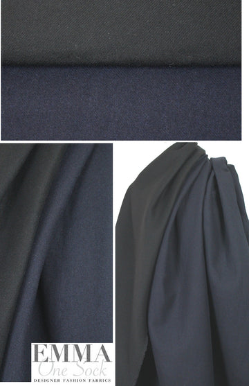 3.1 Phi11ip Lim midnight/black reversible twill wool woven 1.875 yd