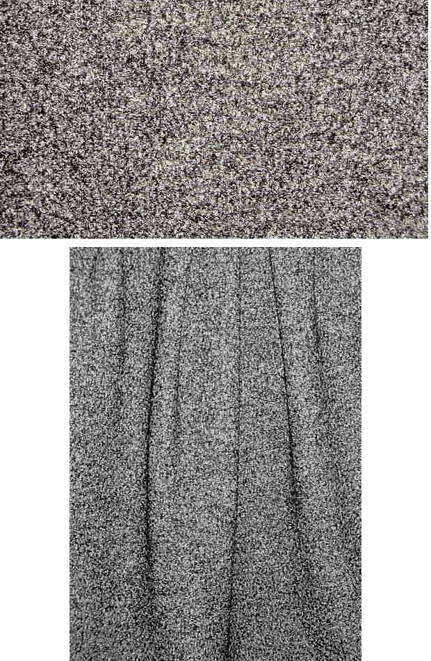 Italian tweedy double sweater knit - black/white 1.875 yds