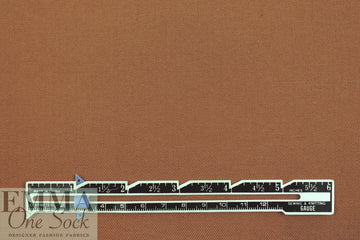 Italian doubleface cotton twill - nutmeg/black 1.125 yds