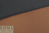 Italian doubleface cotton twill - nutmeg/black 1.125 yds