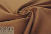 Italian doubleface cotton twill - nutmeg/black 1.125 yds
