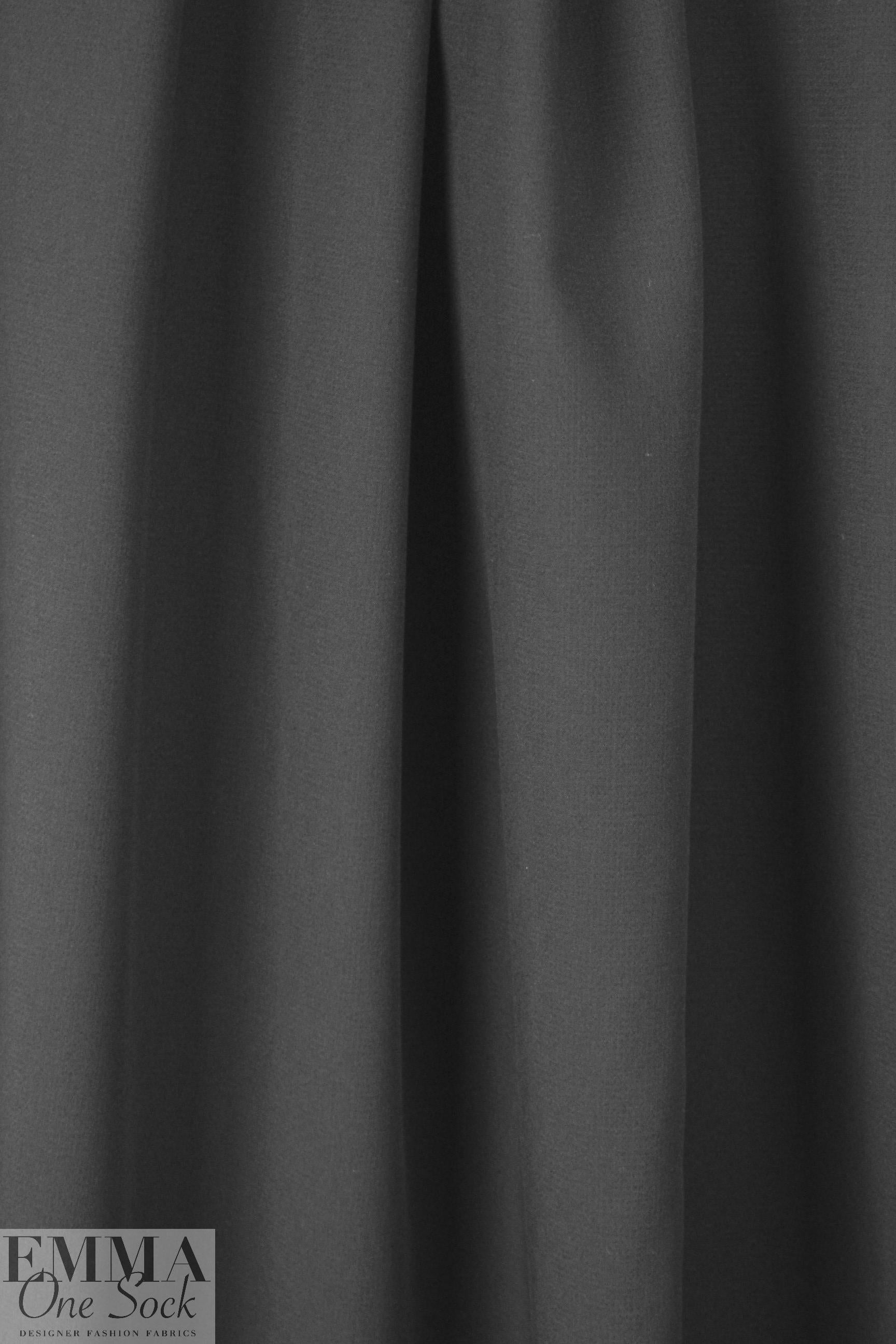 stretch viscose blend doubleweave crepe - black 1.75 yds