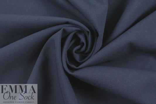 stretch viscose blend doubleweave crepe - navy 1.5 yd