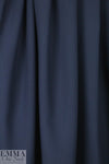 stretch viscose blend doubleweave crepe - navy .66 yds