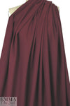 stretch viscose blend doubleweave crepe - bordeaux .875 yds