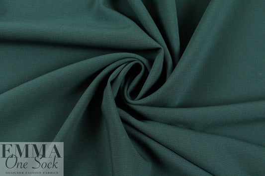 stretch viscose blend doubleweave crepe - pine 2 yds