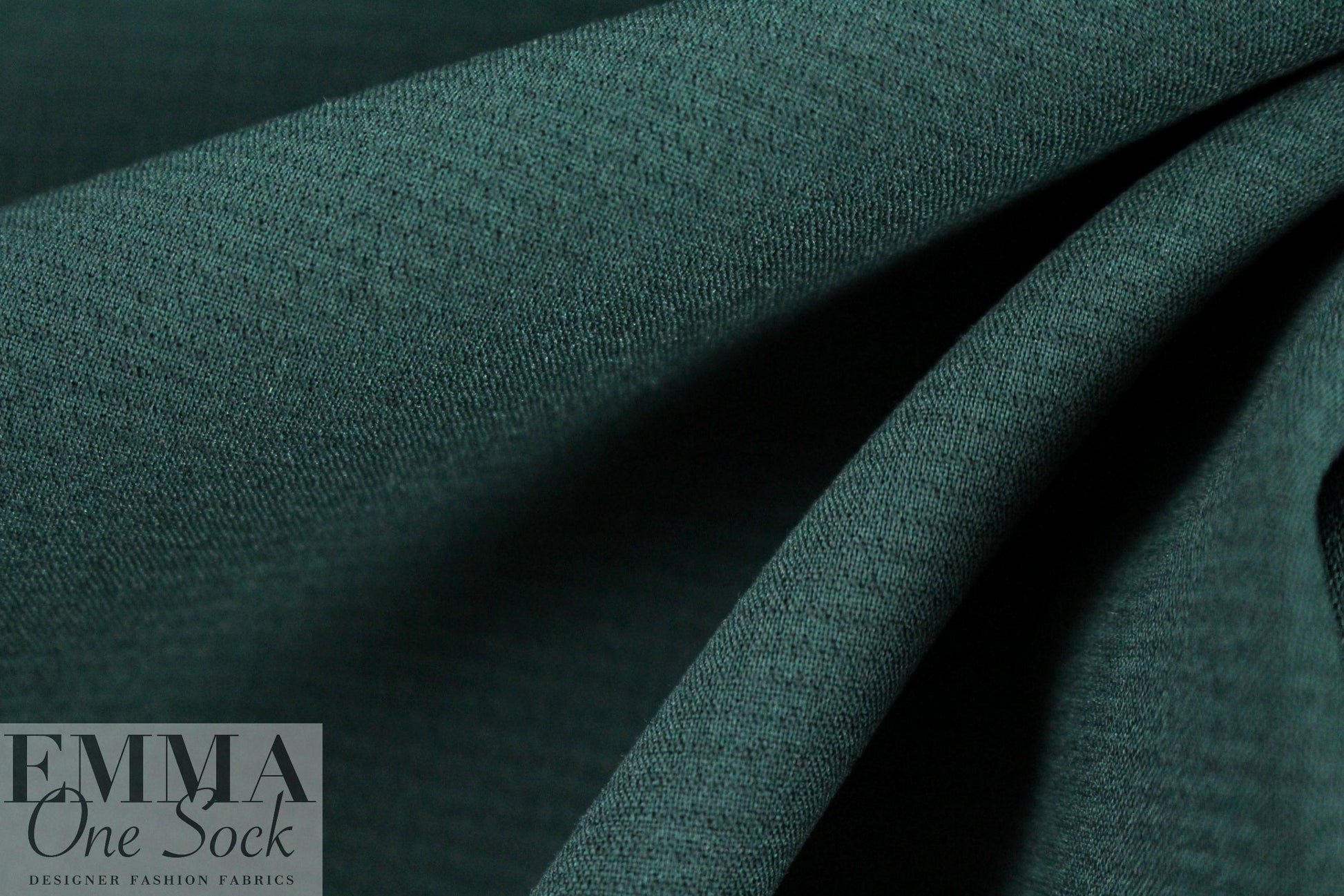 stretch viscose blend doubleweave crepe - pine 2 yd
