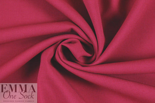 Italian stretch wool doublecloth woven - claret