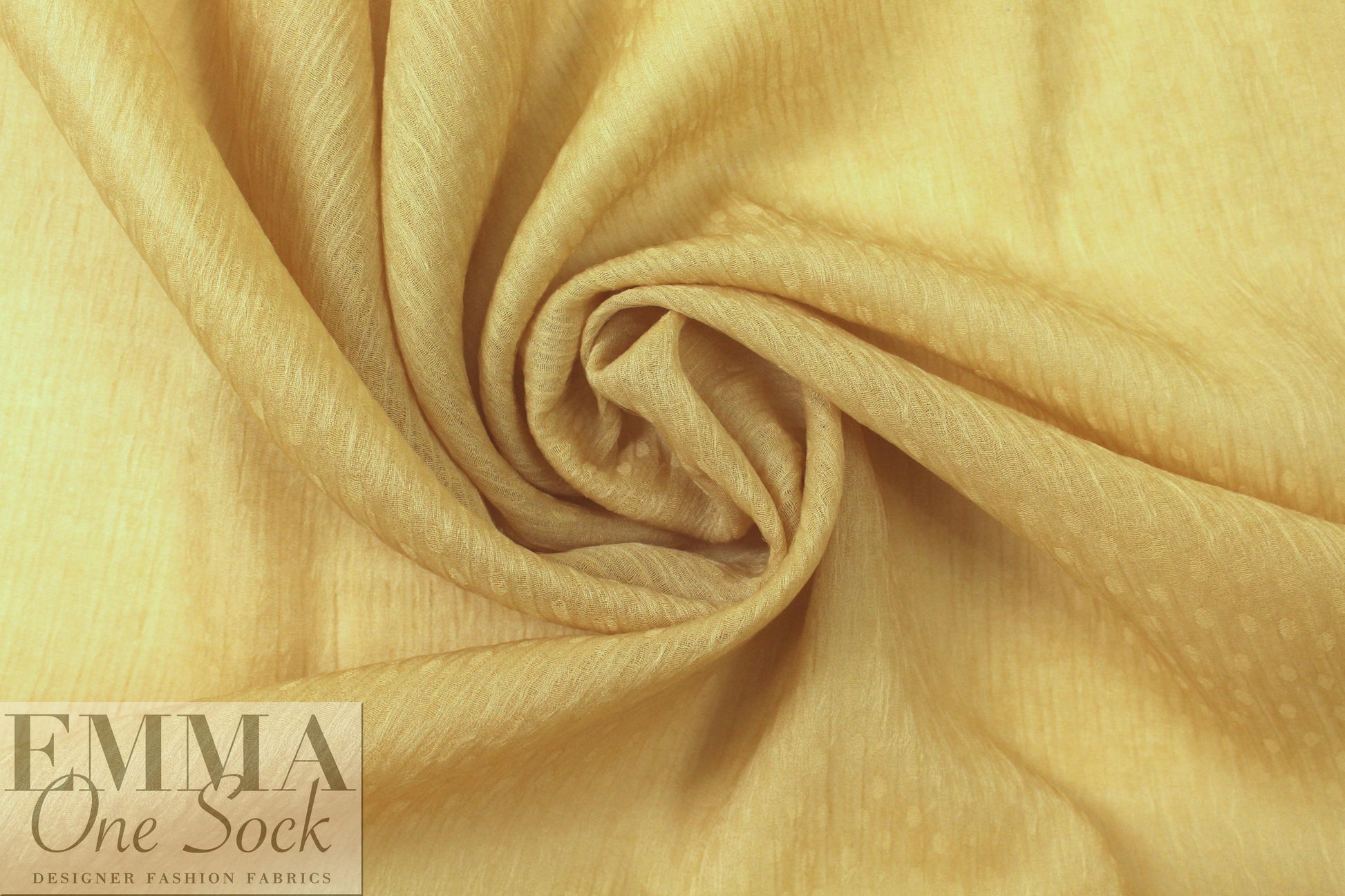 Kh@ite double weave silk textured jacquard - cornsilk 3 yds