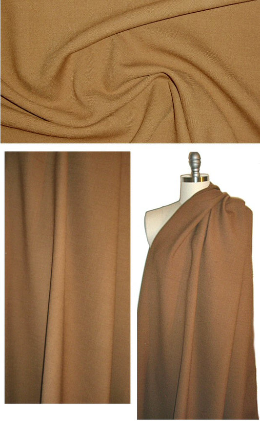 The0ry brown sugar wool stretch doublecloth twill